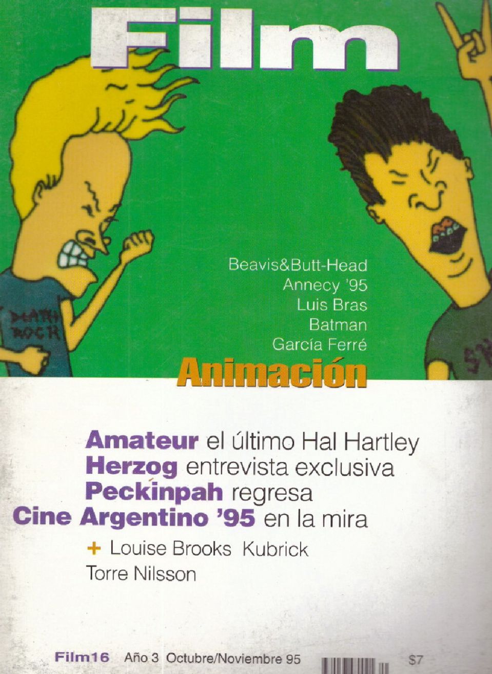 FILM (Ar) magazine side cover Issue 16  October/November 1995
