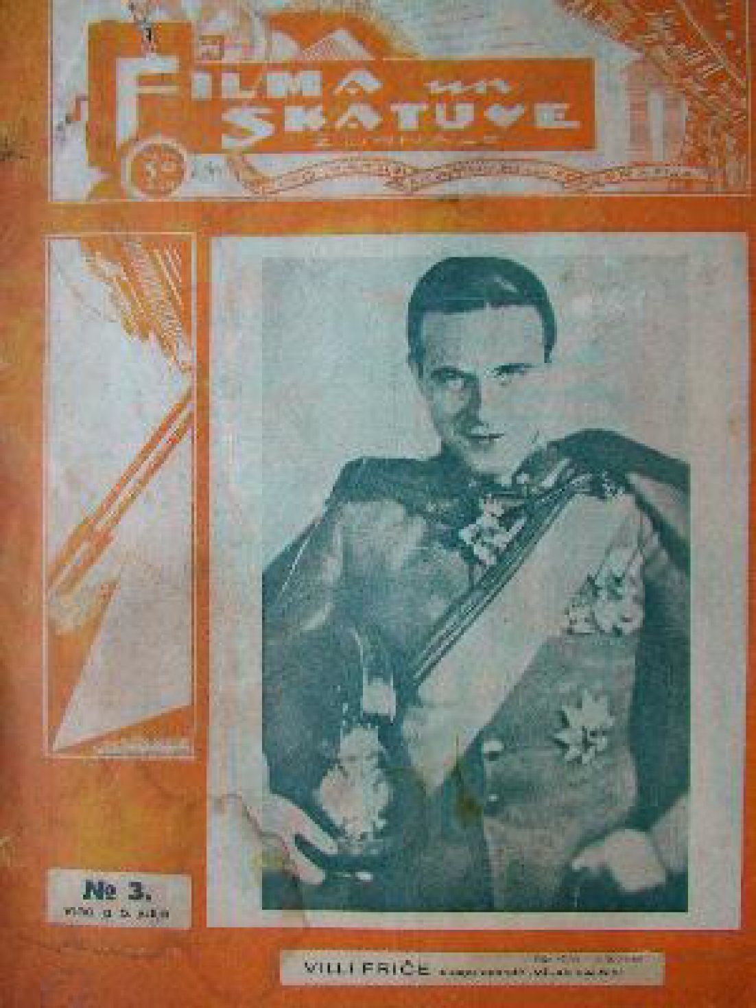 FILMA UN SKATUVE magazine side cover Issue 3   1930