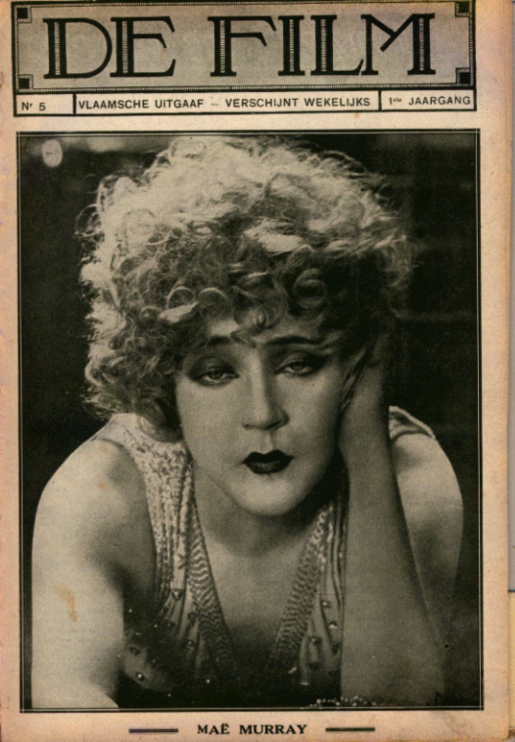 DE FILM magazine side cover Issue 5   1927