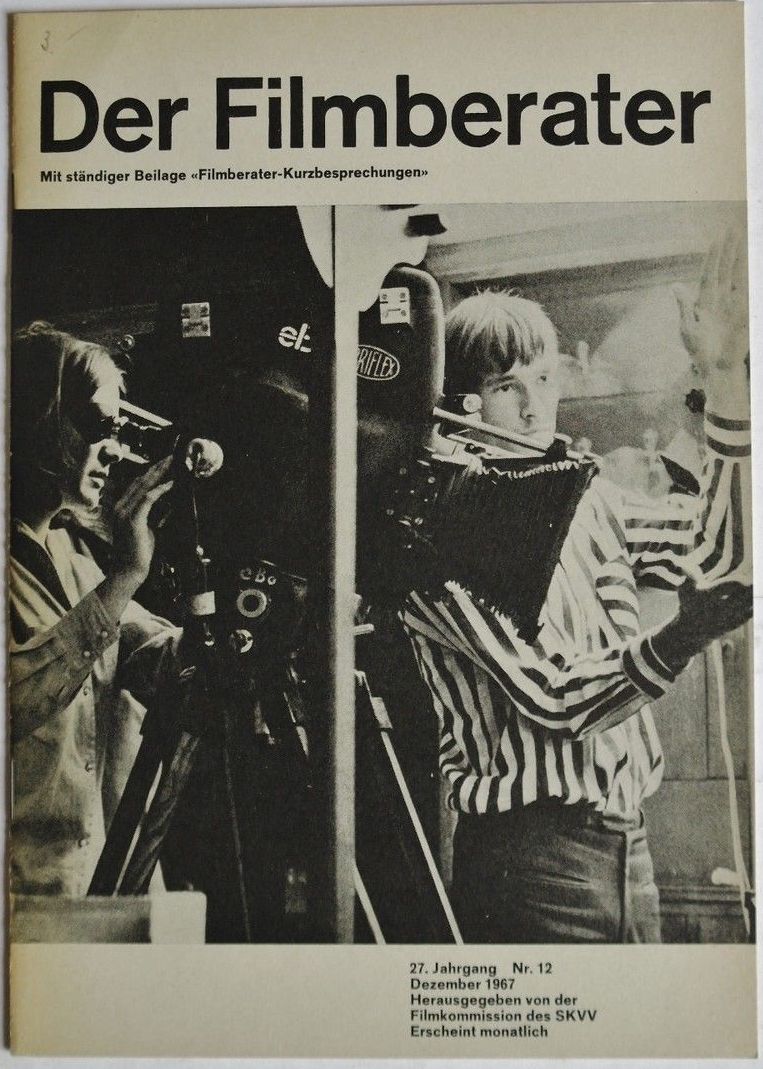 FILMBERATER (Ch) magazine side cover Issue 12  1967