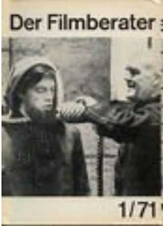FILMBERATER (Ch) magazine side cover Issue 1   1971