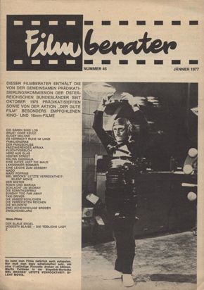 FILMBERATER (At) magazine side cover Issue 45  1977