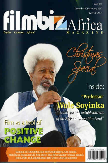 FILMBIZ AFRICA MAGAZINE magazine side cover Issue 3 December 2011