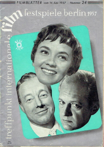 FILMBLATTER magazine side cover Issue 24 14 June 1957