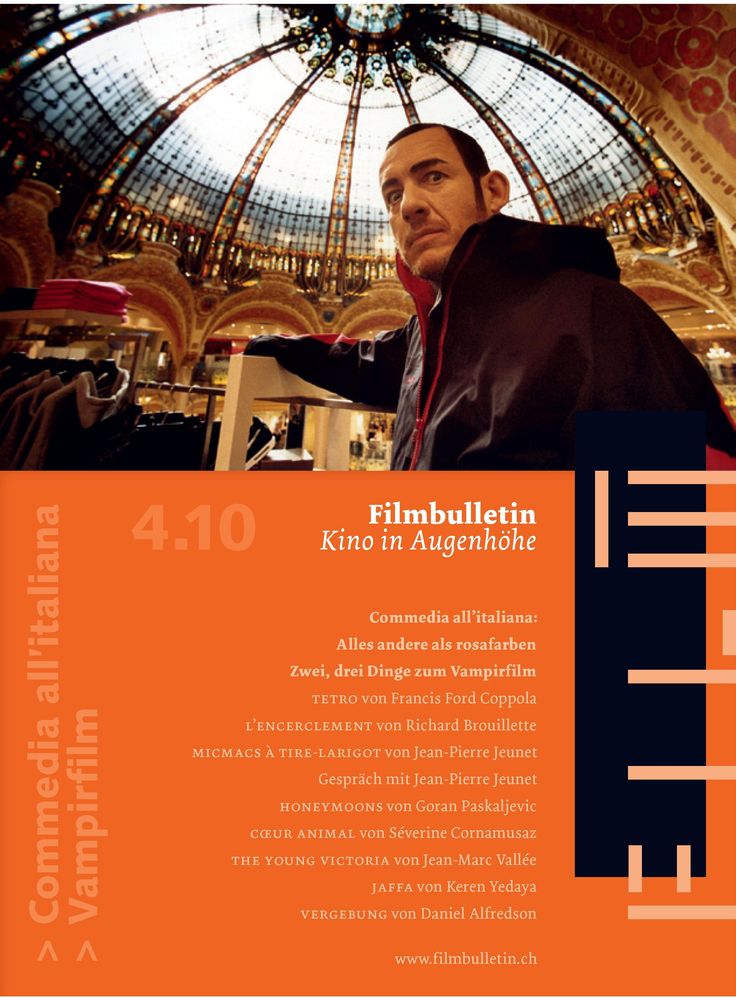 FILMBULLETIN magazine side cover Issue 311 April 2010