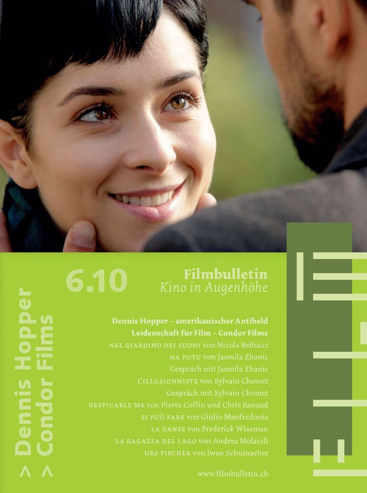 FILMBULLETIN magazine side cover June 2010