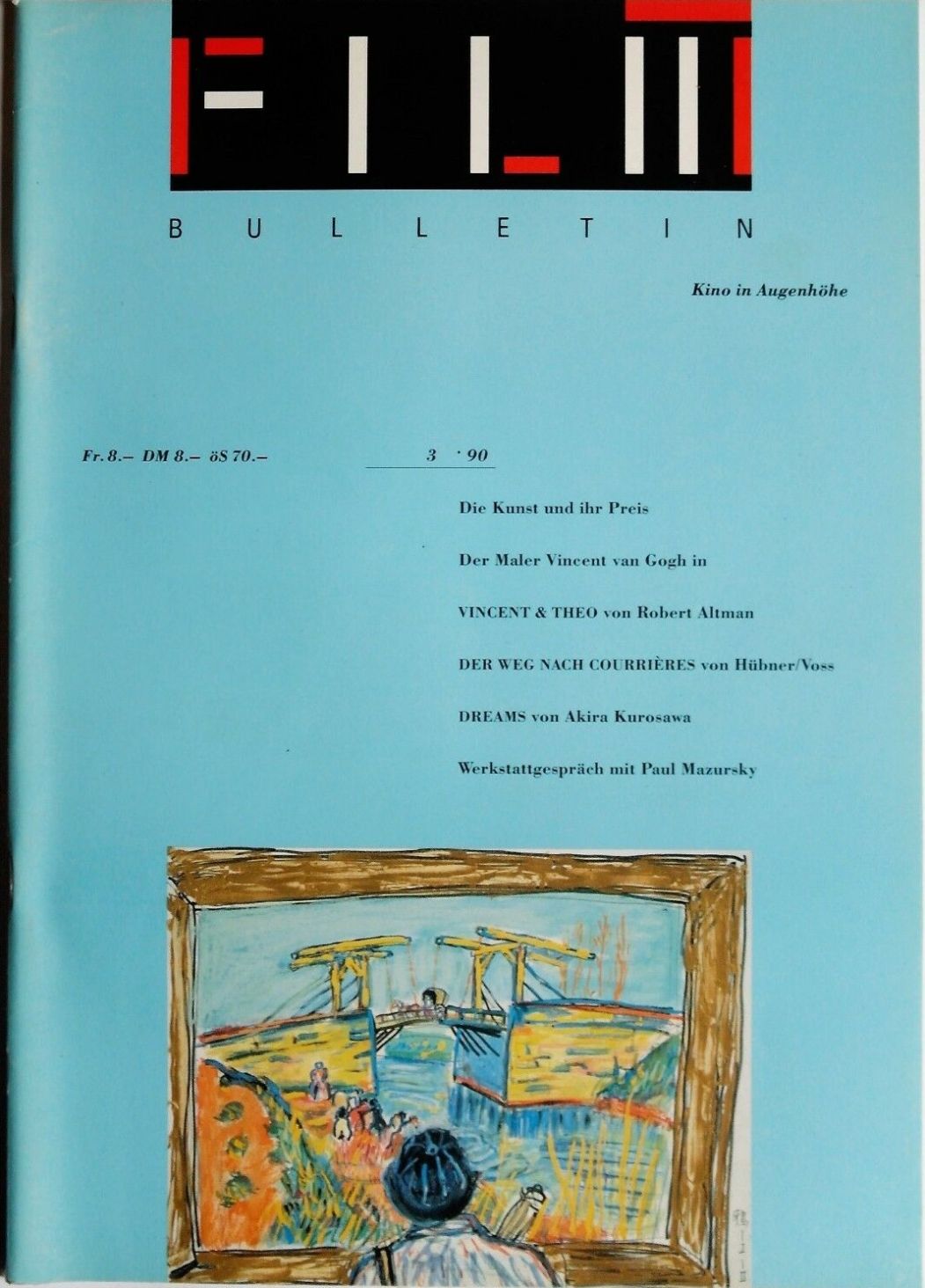 FILMBULLETIN magazine side cover Issue 171  March 1990