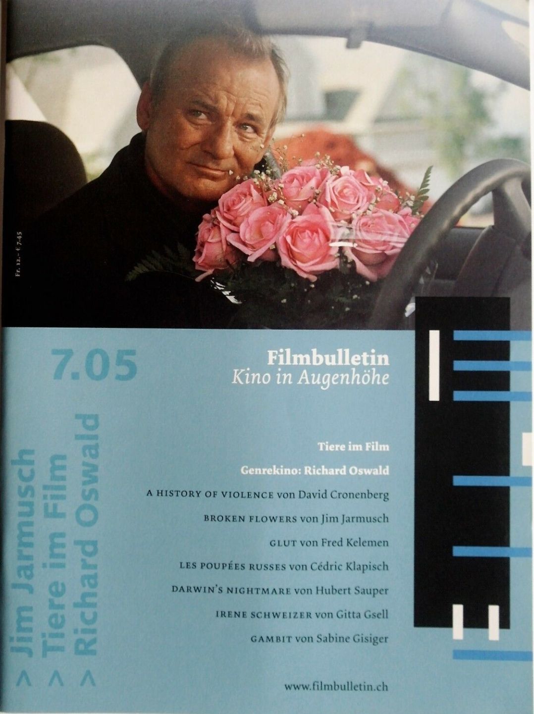 FILMBULLETIN magazine side cover Issue 267  July 2005