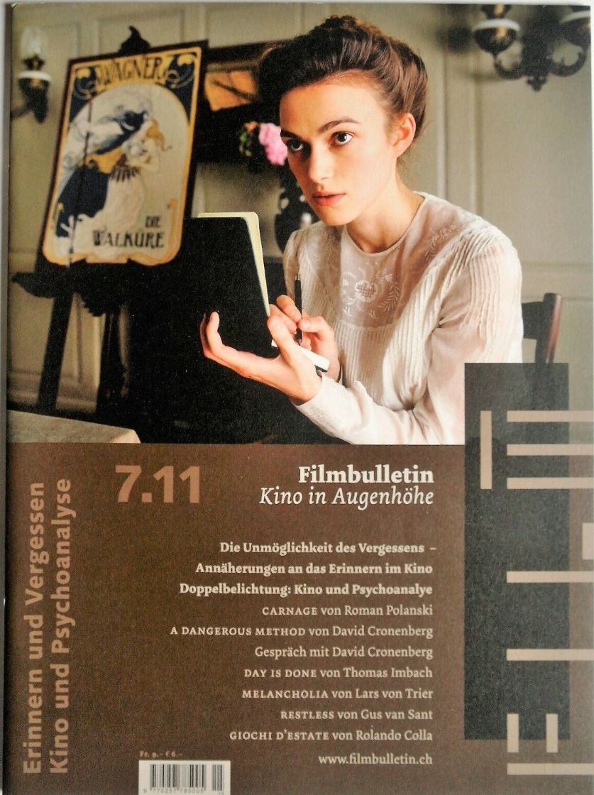 FILMBULLETIN magazine side cover Issue 318  July 2011