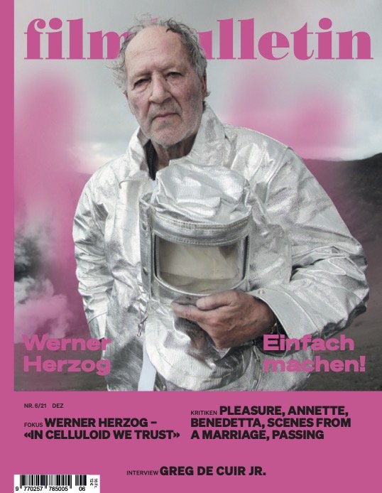 FILMBULLETIN magazine side cover Issue 6  November/December 2021