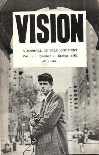 FILM COMMENT magazine side cover Issue 1 Spring 1962