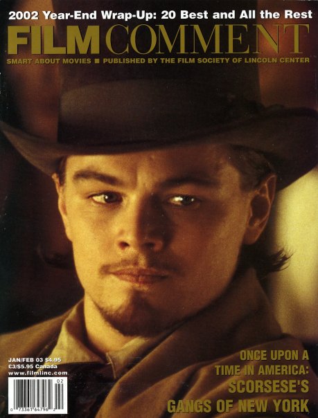 FILM COMMENT magazine side cover Issue 214 January/February 2003