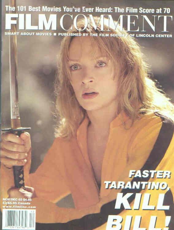 FILM COMMENT magazine side cover Issue 219 November/December 2003