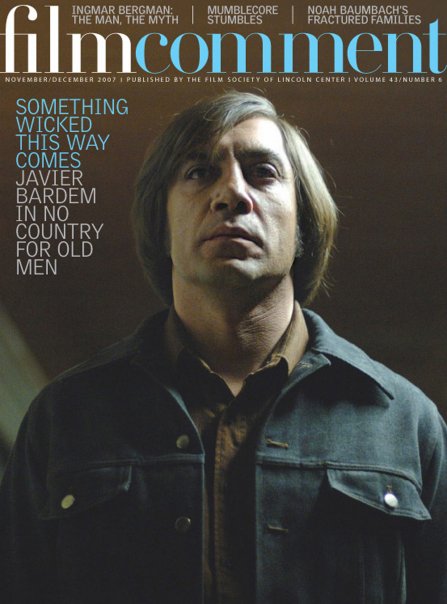 FILM COMMENT magazine side cover Issue 243 November/December 2007