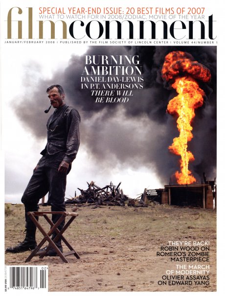 FILM COMMENT magazine side cover Issue 244 January/February 2008