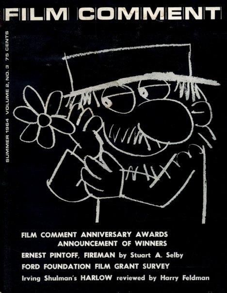 FILM COMMENT magazine side cover Issue 9 Vol 2 # 3 June/July/August 1964