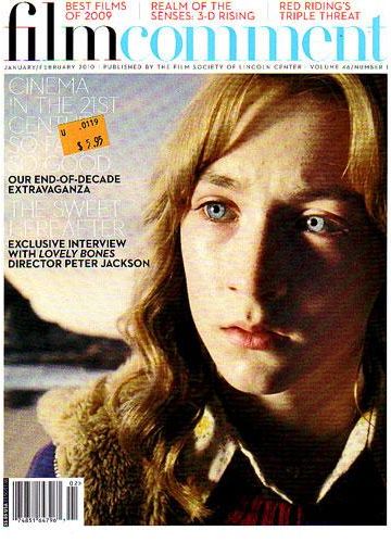 FILM COMMENT magazine side cover Issue 256 January/February 2010