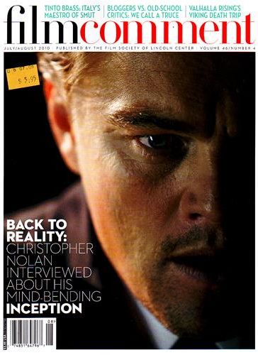 FILM COMMENT magazine side cover Issue 259 July/August 2010