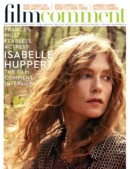 FILM COMMENT magazine side cover Issue 261 November/December 2010