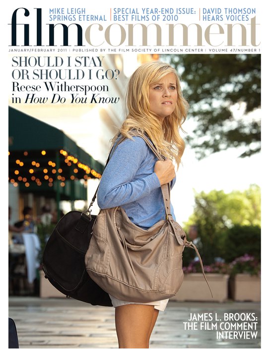 FILM COMMENT magazine side cover Issue 262 January/February 2011