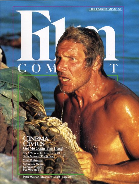 FILM COMMENT magazine side cover Issue 117 November/December 1986