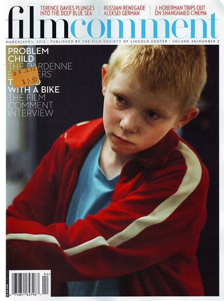 FILM COMMENT magazine side cover Issue 269 March/April 2012
