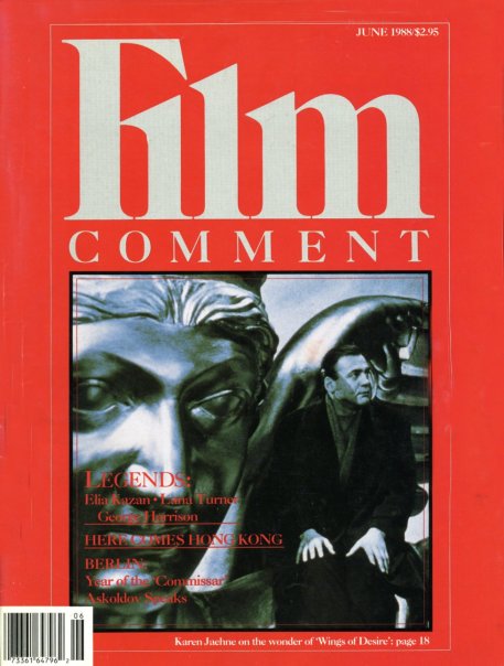 FILM COMMENT magazine side cover Issue 126 May/June 1988