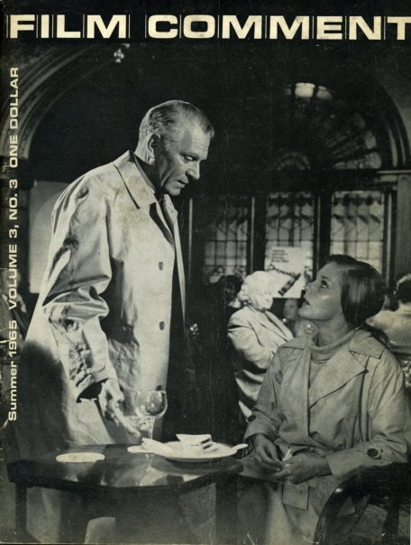 FILM COMMENT magazine side cover Issue 13  Vol 3 # 3 June/July/August 1965
