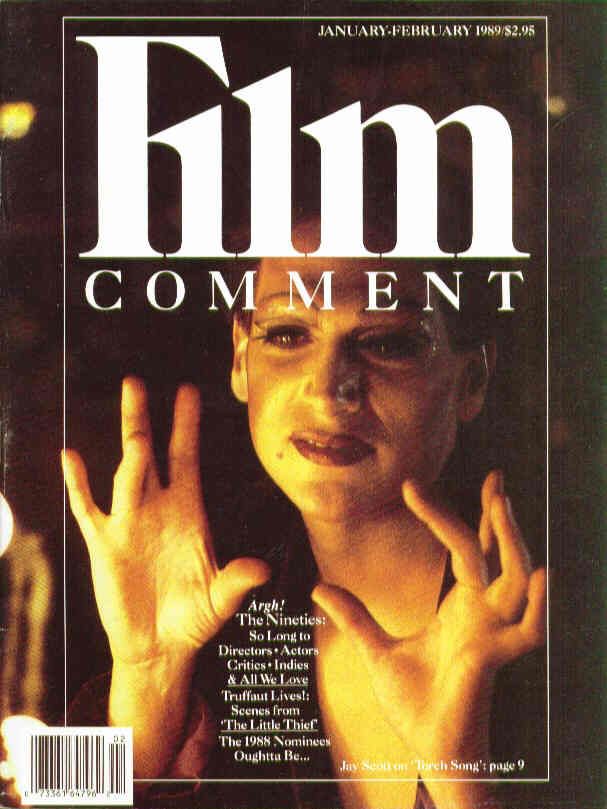 FILM COMMENT magazine side cover Issue 130 January/February 1989