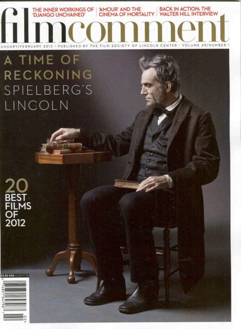 FILM COMMENT magazine side cover Issue 274 January/February 2013