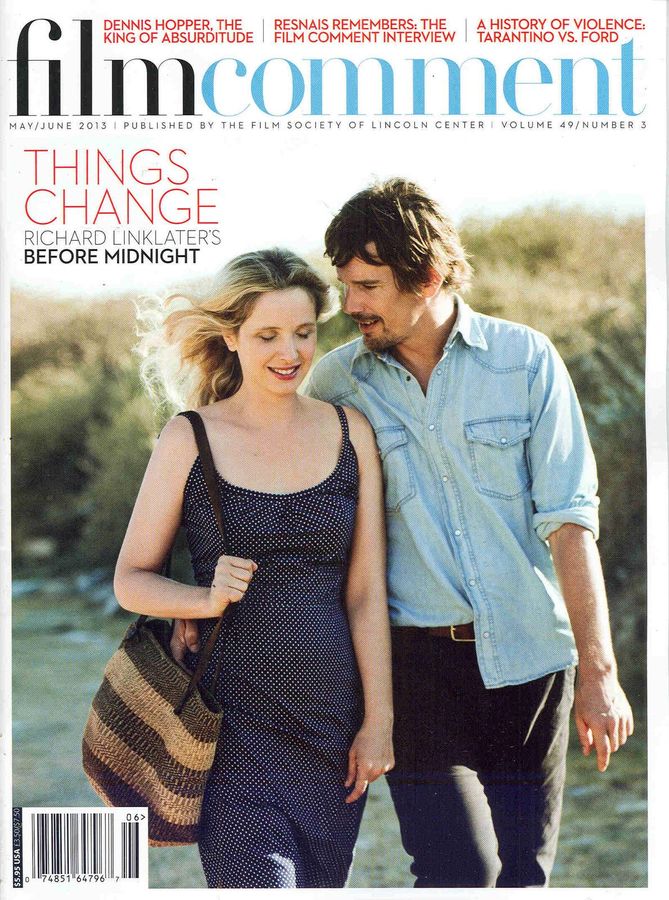 FILM COMMENT magazine side cover Issue 276 May/June 2013