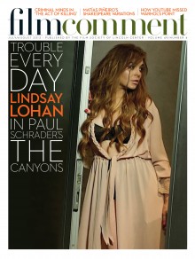 FILM COMMENT magazine side cover Issue 277 July/August 2013