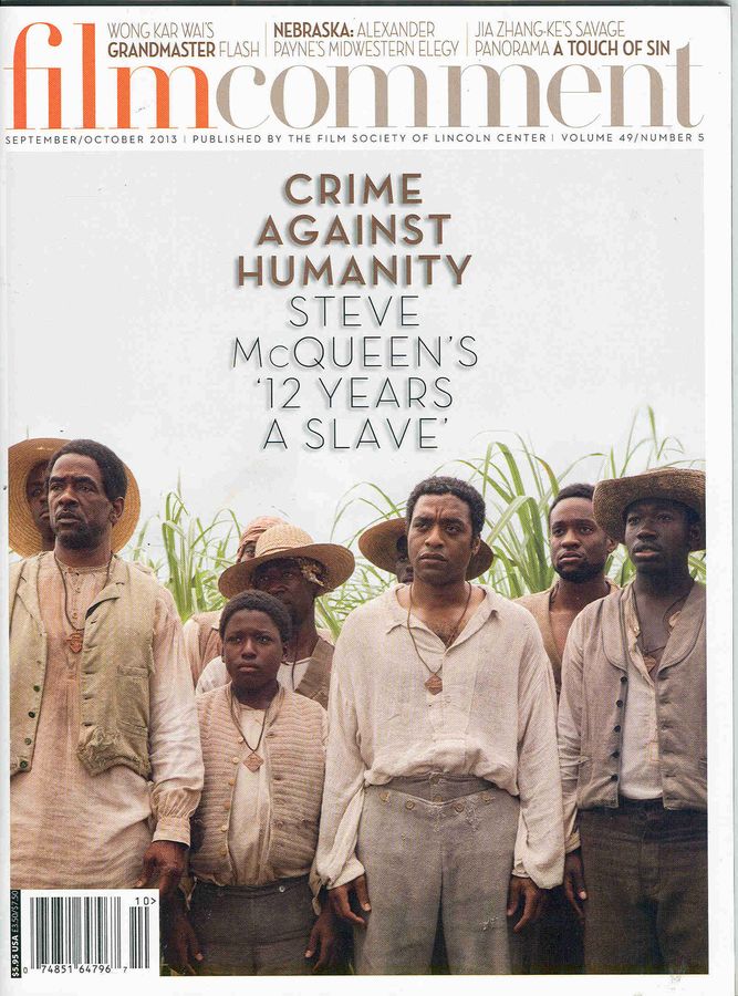 FILM COMMENT magazine side cover Issue 278 September/October 2013