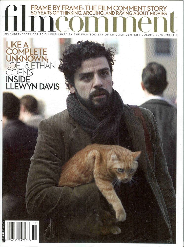 FILM COMMENT magazine side cover Issue 279  Vol 49 # 6 November/December 2013