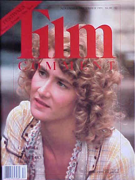 FILM COMMENT magazine side cover Issue 147 November/December 1991