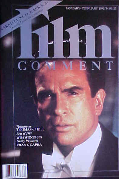 FILM COMMENT magazine side cover Issue 148 January/February 1992
