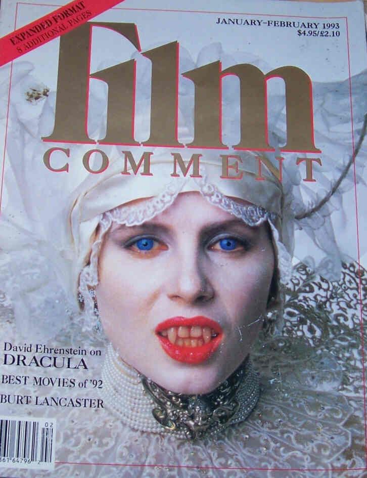 FILM COMMENT magazine side cover Issue 154 January/February 1993