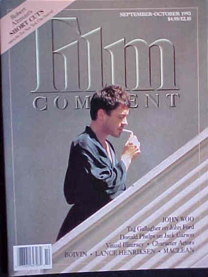 FILM COMMENT magazine side cover Issue 158 September/October 1993
