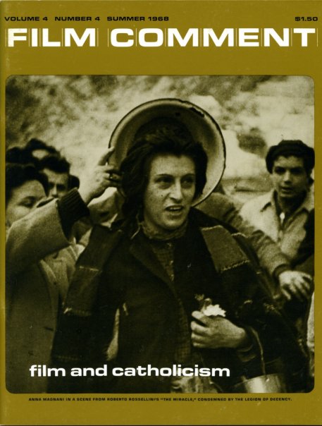 FILM COMMENT magazine side cover Issue 17 Vol 4 # 4 June/July/August 1968