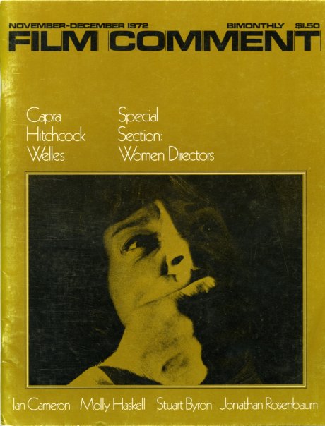 FILM COMMENT magazine side cover Issue 33 November/December 1972