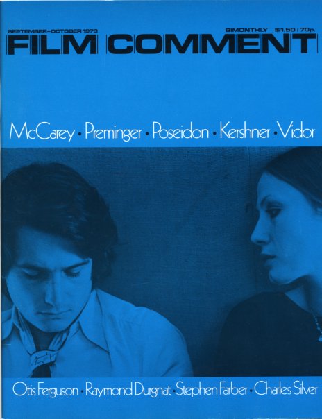 FILM COMMENT magazine side cover Issue 38 September/October 1973