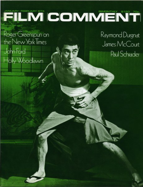 FILM COMMENT magazine side cover Issue 40 January/February 1974