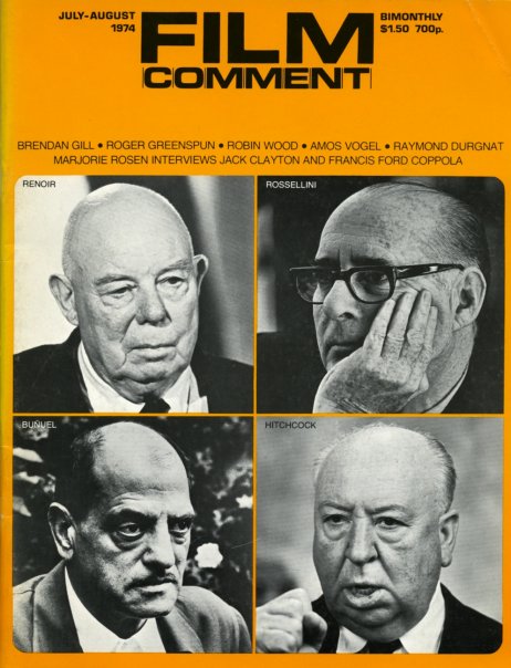 FILM COMMENT magazine side cover Issue 43 July/August 1974