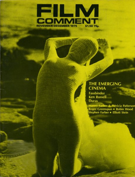 FILM COMMENT magazine side cover Issue 51 November/December 1975