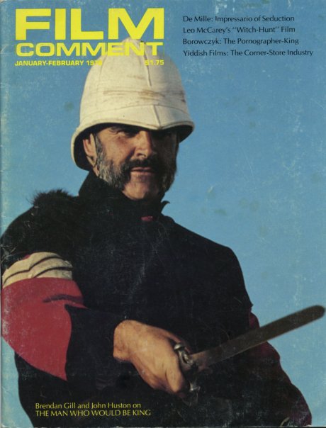 FILM COMMENT magazine side cover Issue 52 January/February 1976