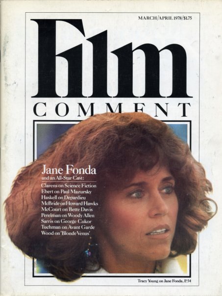 FILM COMMENT magazine side cover Issue 65 March/April 1978