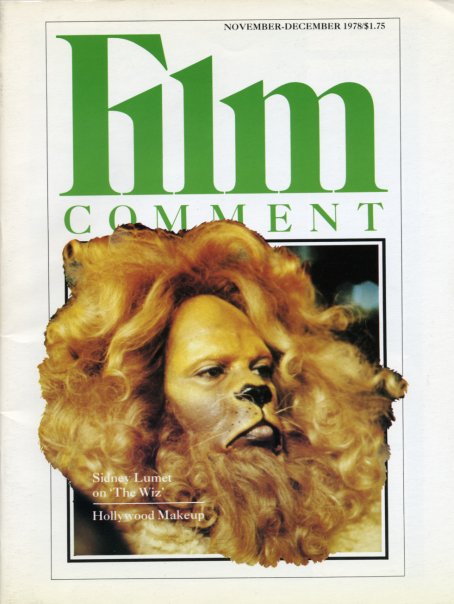 FILM COMMENT magazine side cover Issue 69 November/December 1978