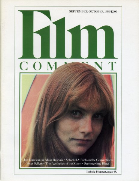 FILM COMMENT magazine side cover Issue 80 September/October 1980