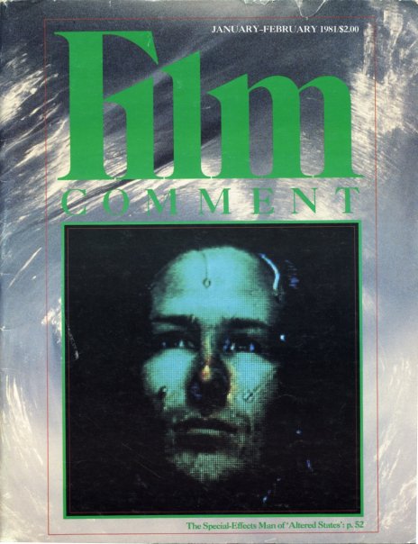 FILM COMMENT magazine side cover Issue 82 January/February 1981