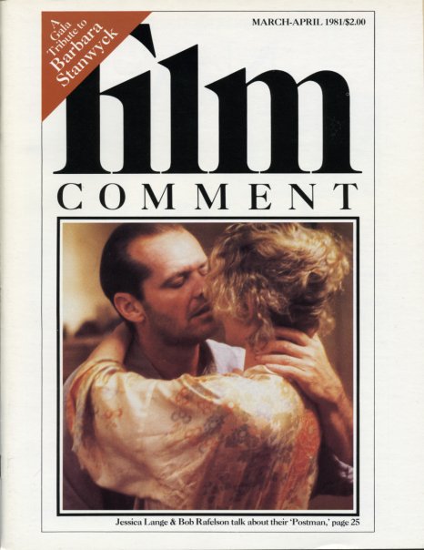 FILM COMMENT magazine side cover Issue 83 March/April 1981